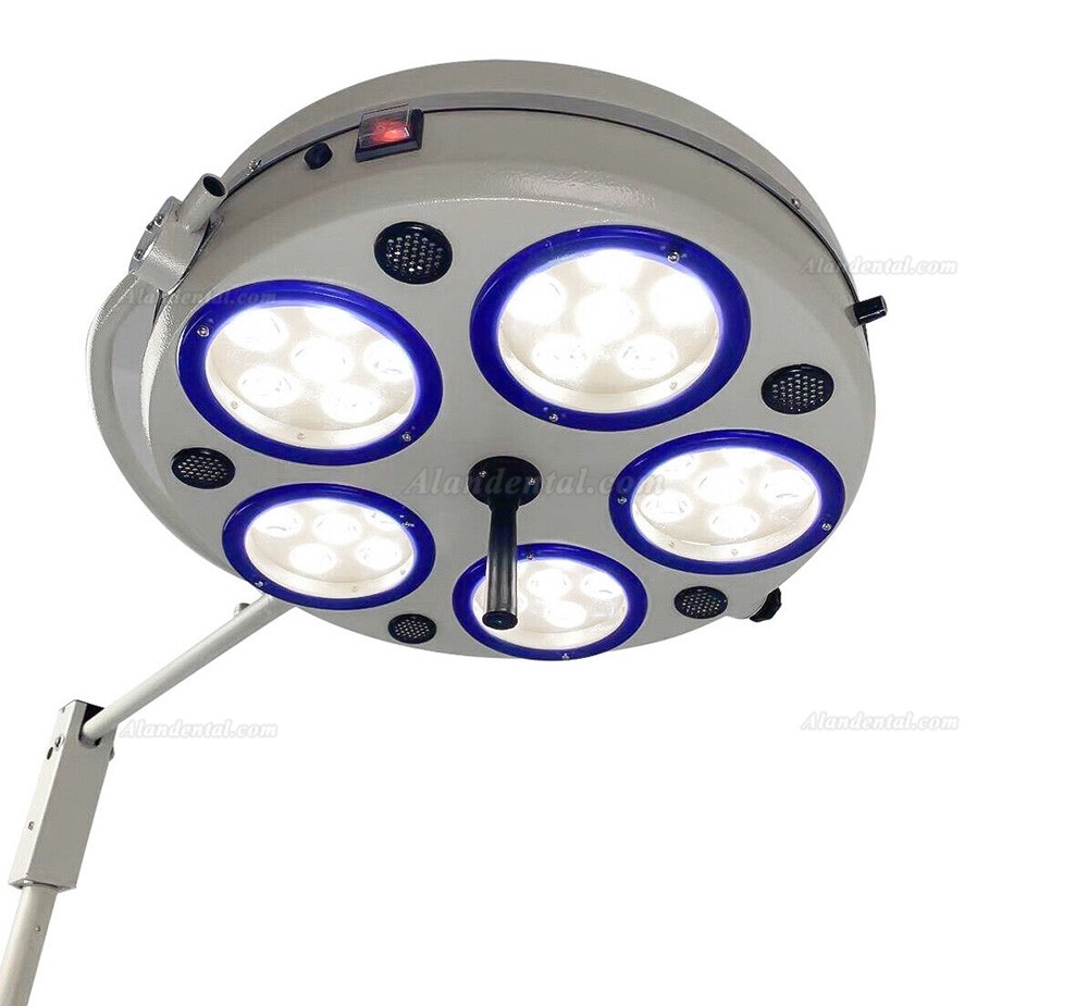 Dental Surgical Light Mobile LED Shadowless Operating Lamp 5 Reflectors 30 LEDs